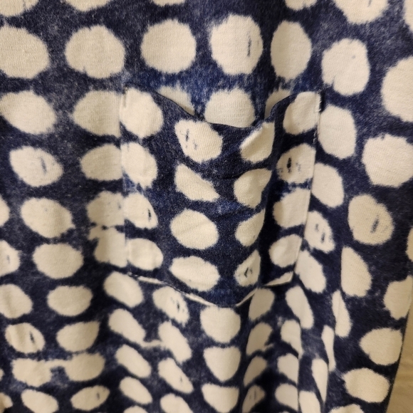 Gap Polka Dot Women's Top - Blue and White Small - Picture 2 of 8